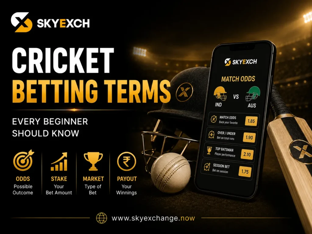 Cricket Betting Terms Every Beginner Should Know