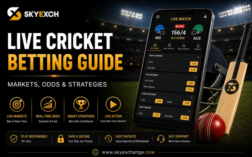Live Cricket Betting Guide Markets, Odds & Strategies